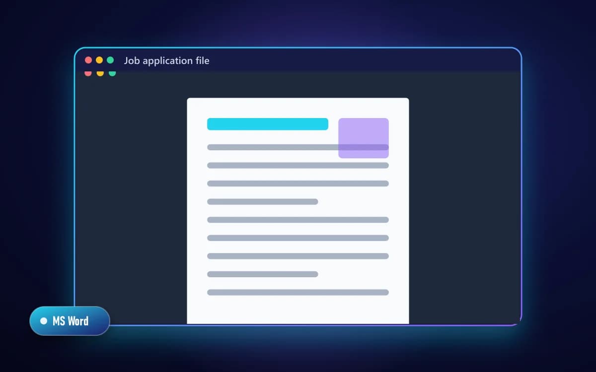 Job application file