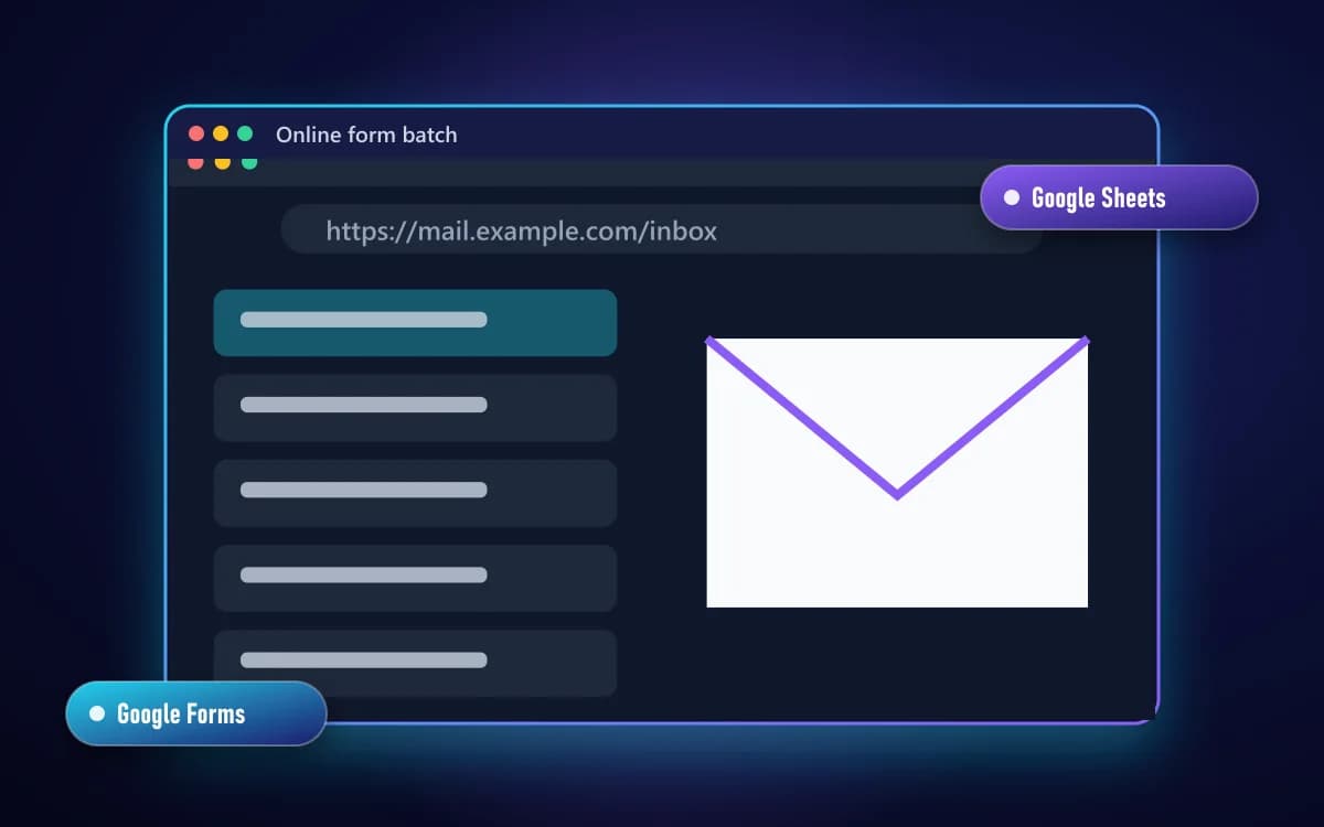 Online form batch