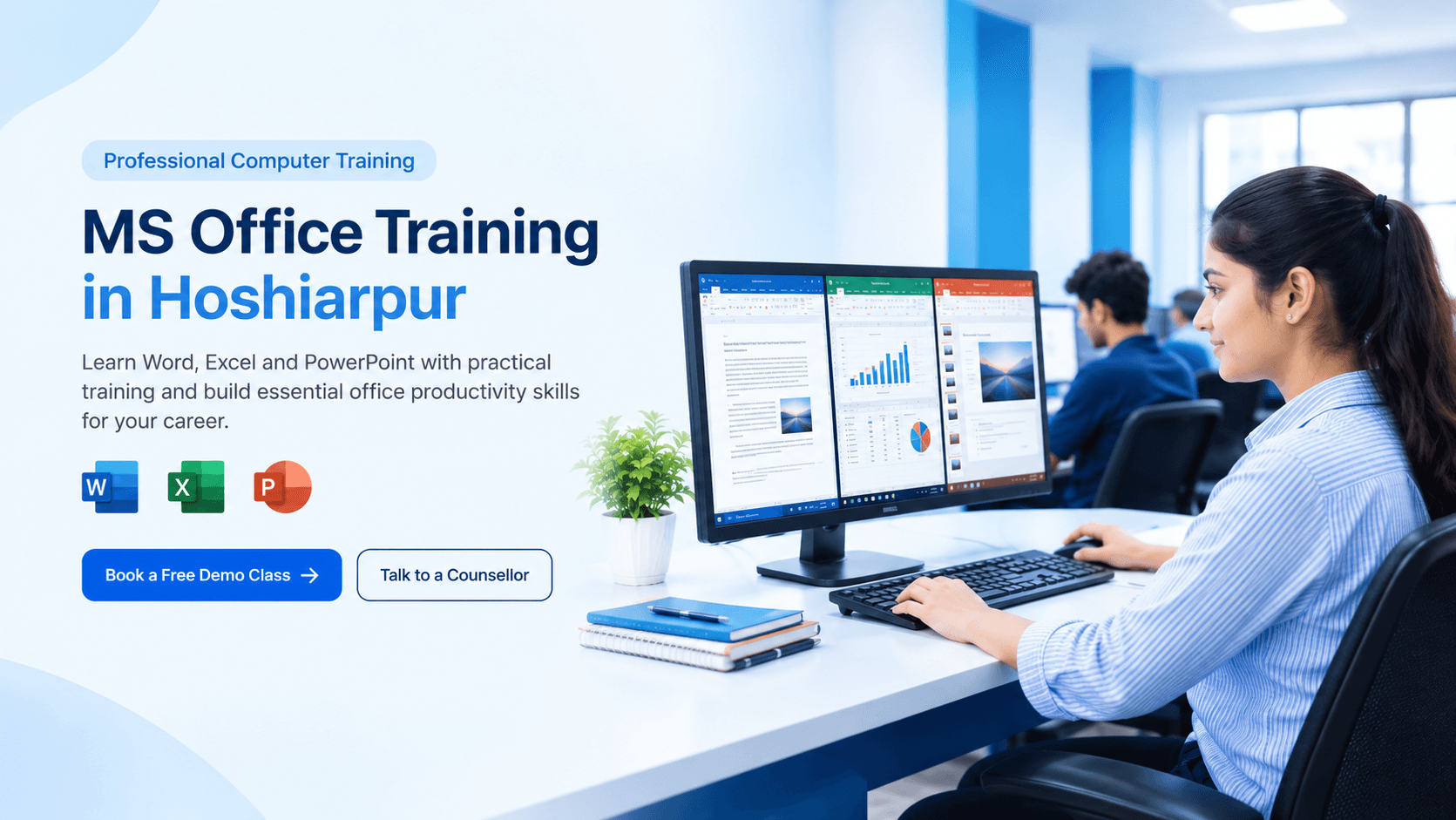 MS Office Training in Hoshiarpur for Office and Career Skills training at techcadd Hoshiarpur