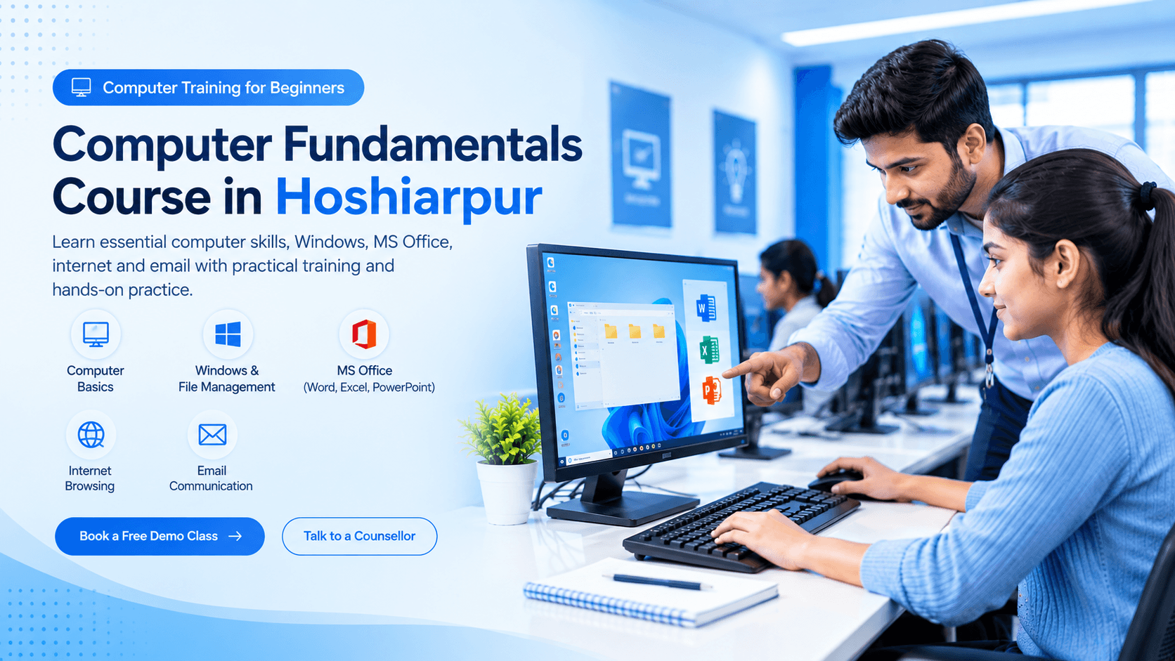 Computer Fundamentals Course in Hoshiarpur training at techcadd Hoshiarpur