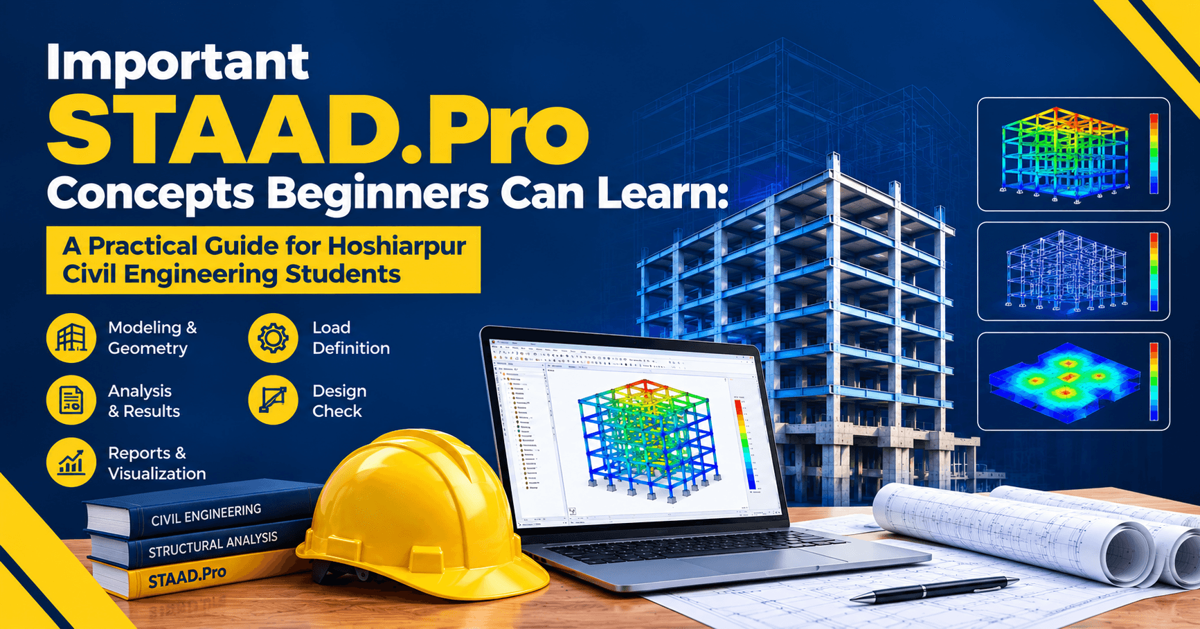 Important STAAD.Pro Concepts Beginners Can Learn: A Practical Guide for Hoshiarpur Civil Engineering Students