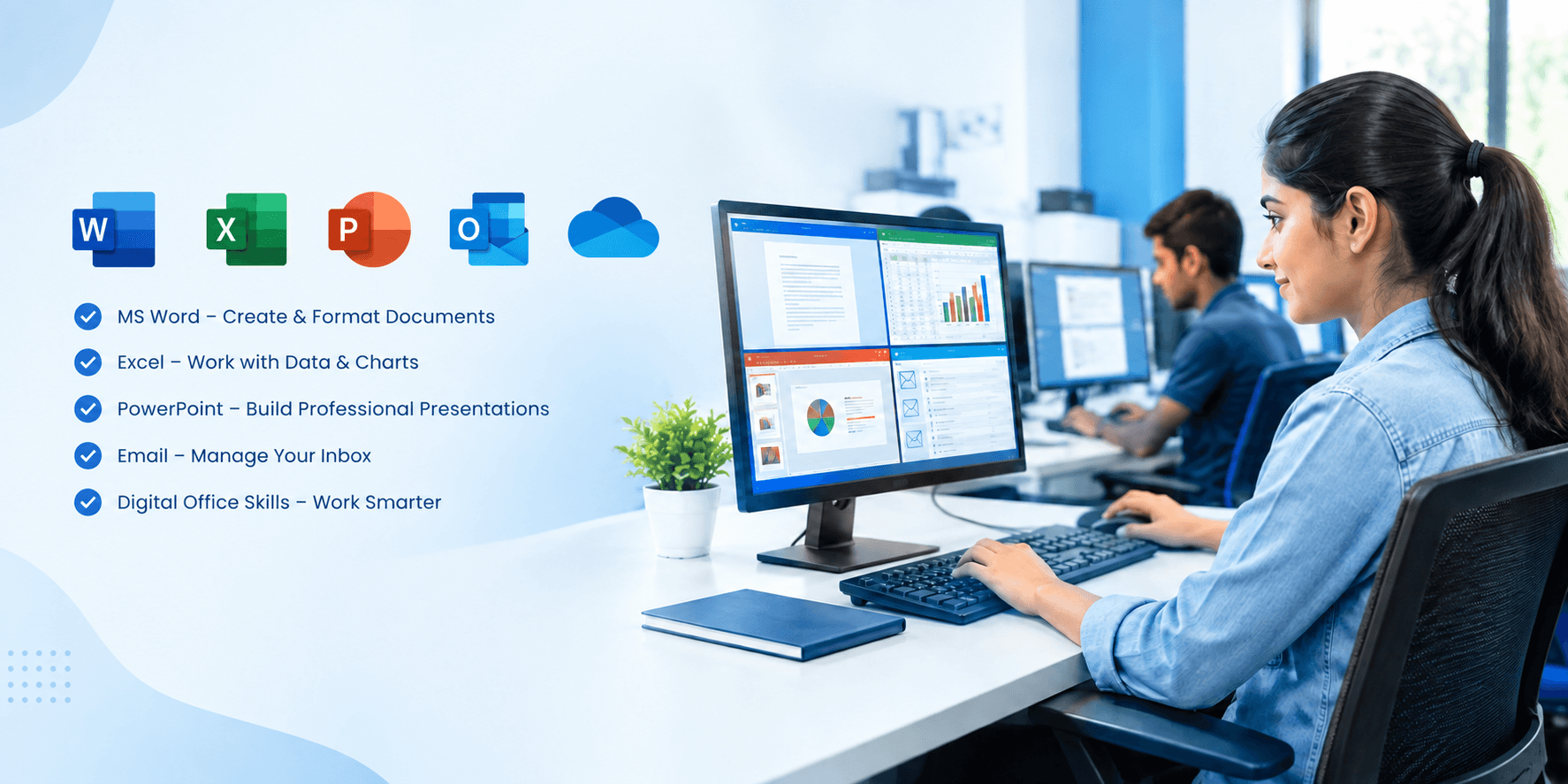 Office Automation Skills in Hoshiarpur training at techcadd Hoshiarpur