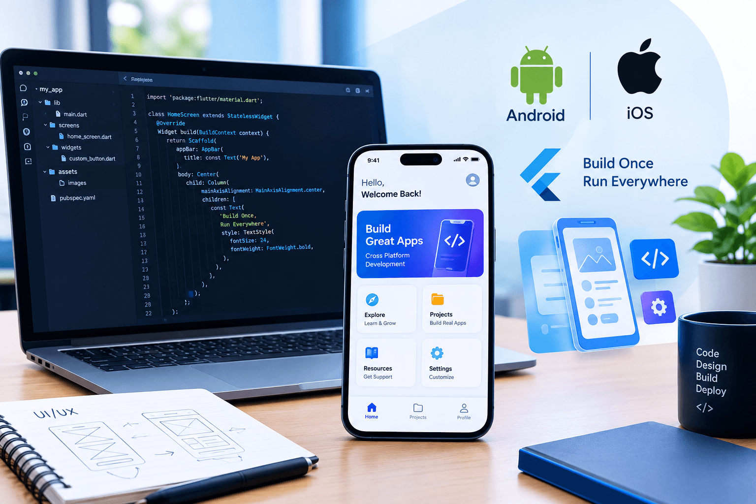Cross Platform App Development in Hoshiarpur training at techcadd Hoshiarpur