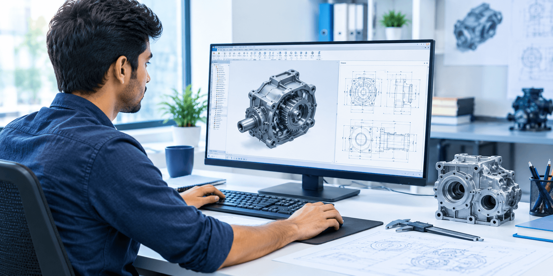 Mechanical Product Modeling in Hoshiarpur training at techcadd Hoshiarpur