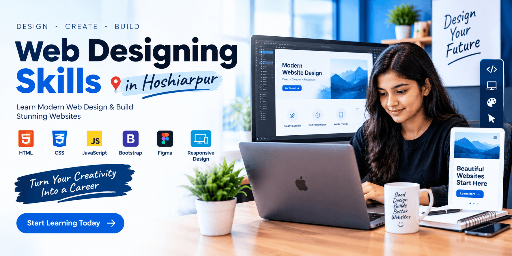 Web Designing Course in Hoshiarpur with Practical Projects training at techcadd Hoshiarpur