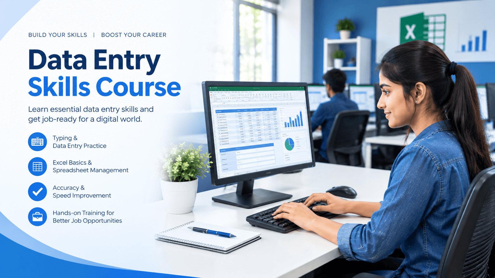 Data Entry Course in Hoshiarpur with Practical Computer Training training at techcadd Hoshiarpur