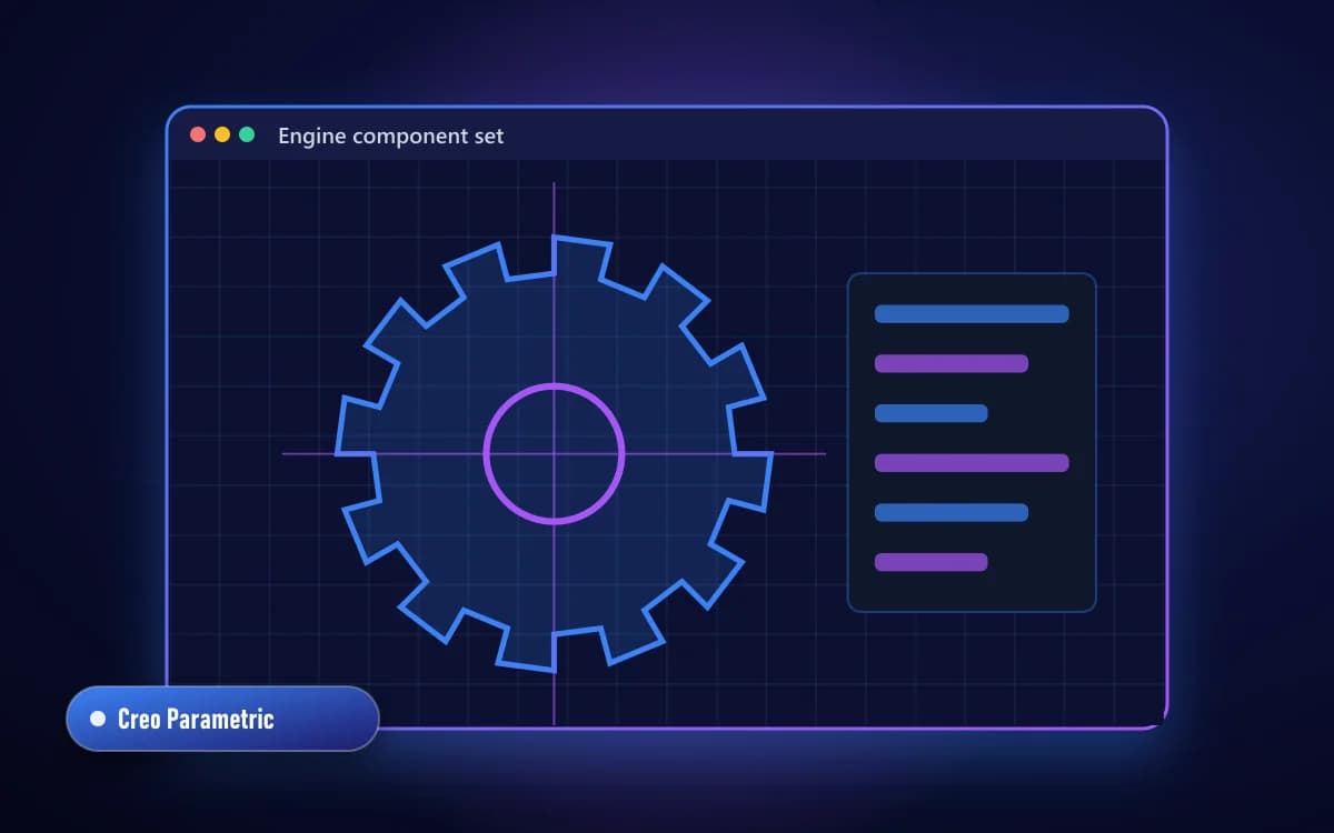 Engine component set
