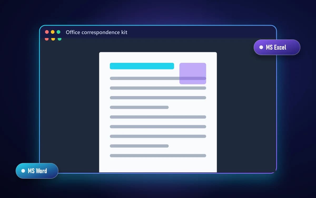 Office correspondence kit