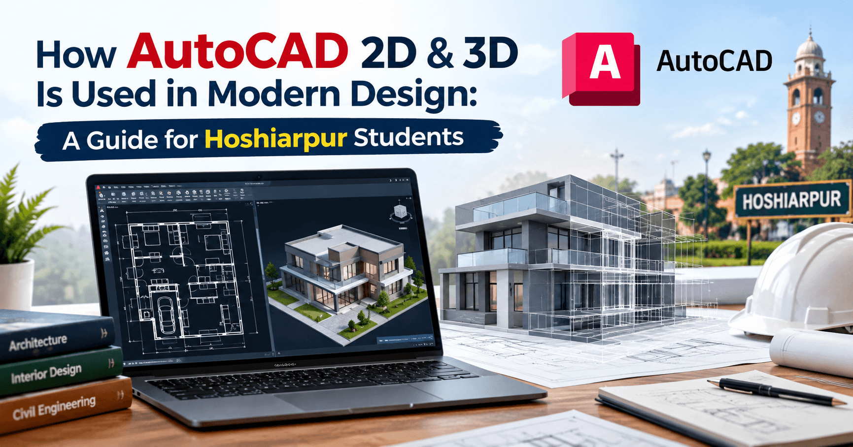 How AutoCAD 2D & 3D Is Used in Modern Design: A Guide for Hoshiarpur Students