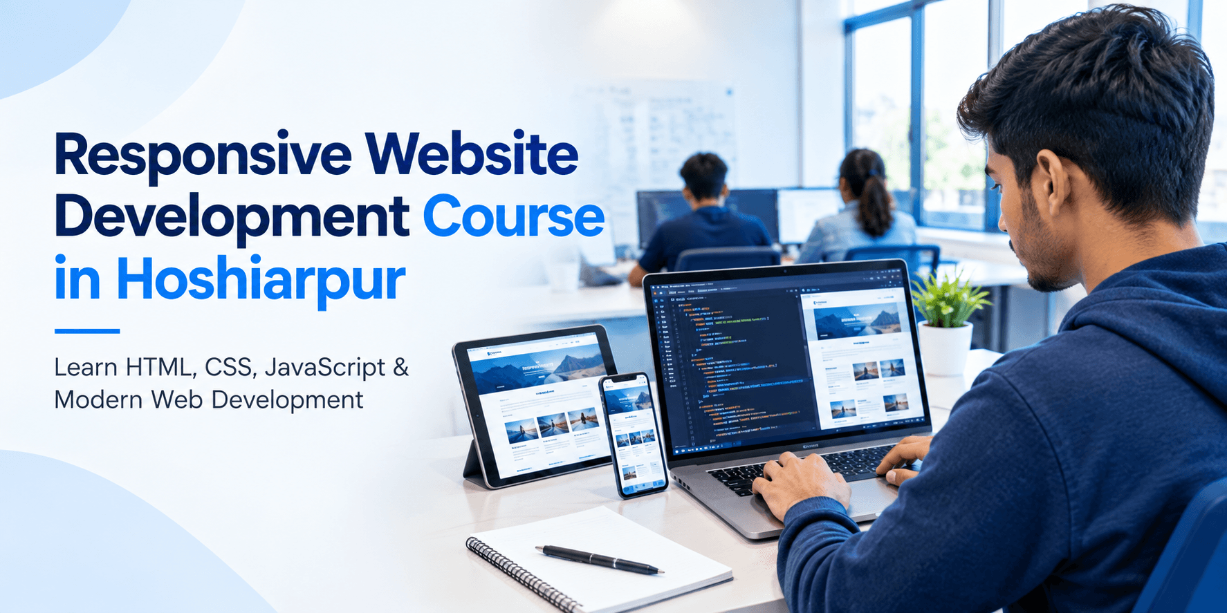 Responsive Website Development Course in Hoshiarpur training at techcadd Hoshiarpur